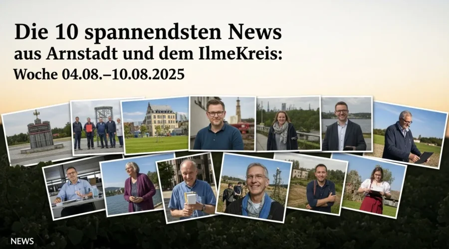 Die 10 spannendsten News aus Arnstadt und dem Ilm‑Kreis: Woche 04.08.–10.08.2025