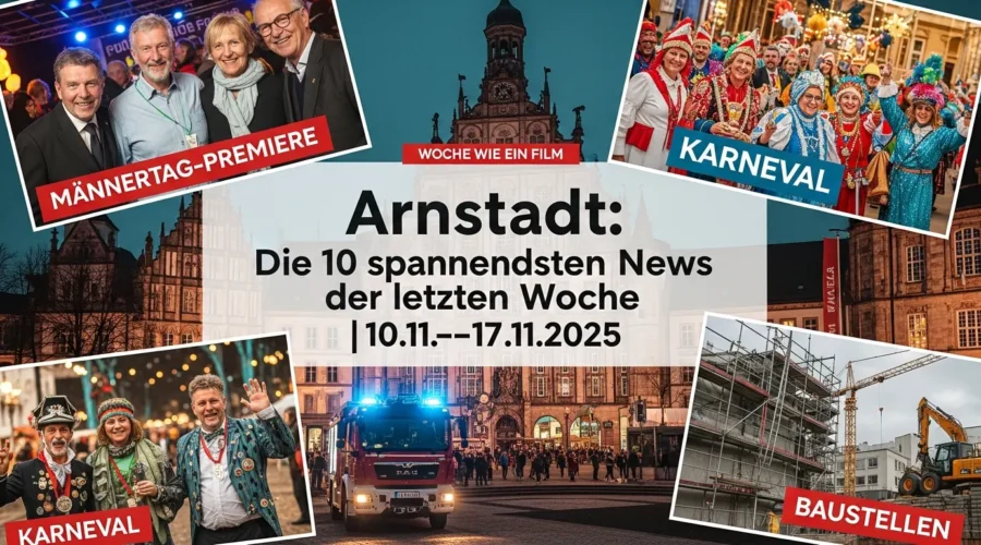 Arnstadt: Die 10 spannendsten News der letzten Woche | 10.11.–17.11.2025 ​